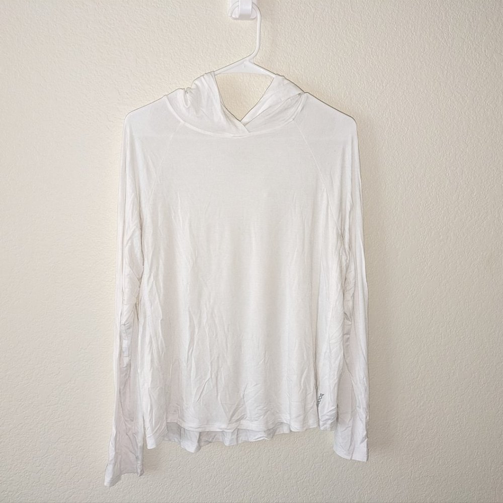 Boody White Bamboo Hooded Long Sleeve